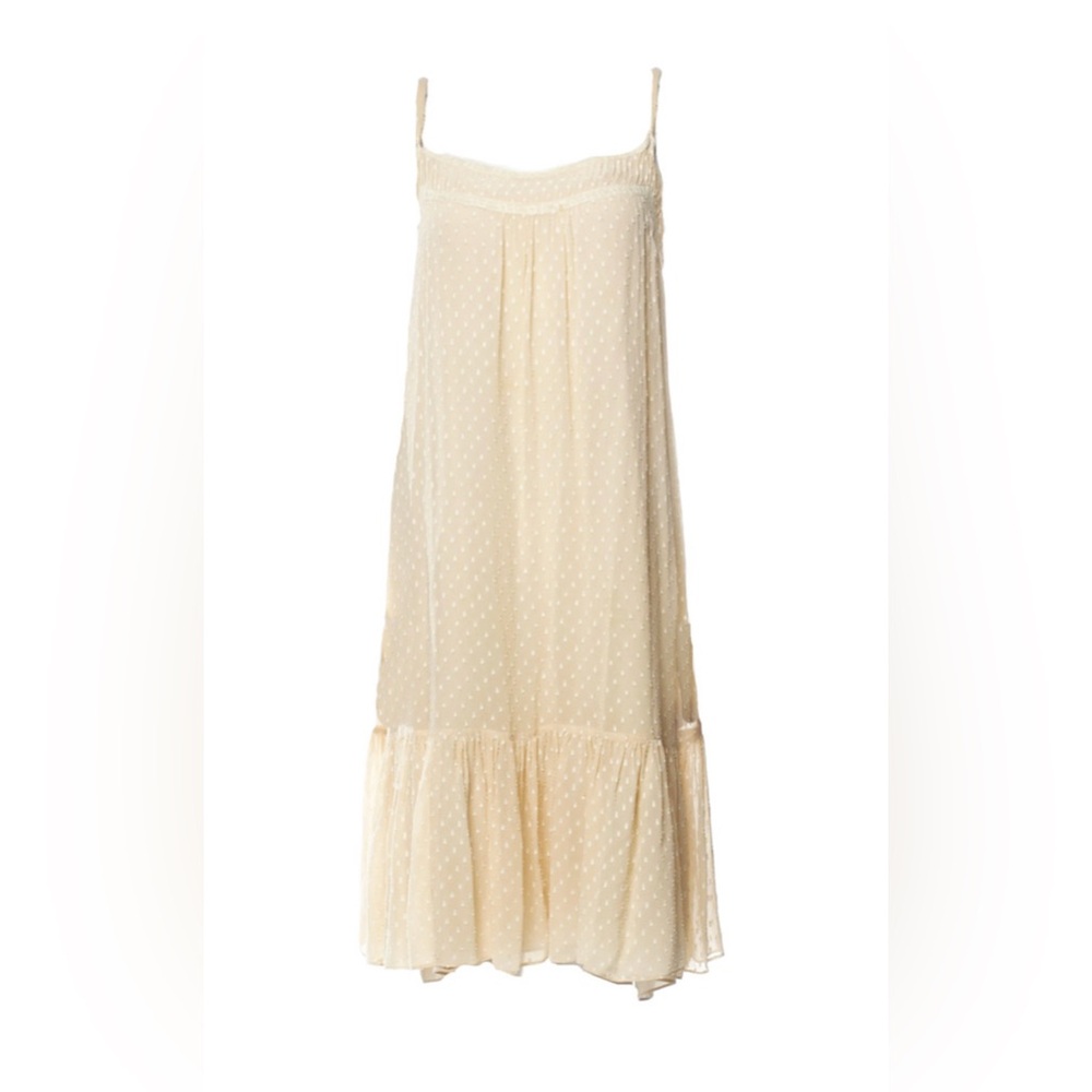 REBECCA TAYLOR Y2K Silk Dress in Cream Women’s 10